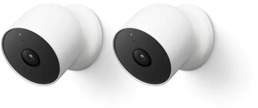 Google Nest Cam - Batteridriven utomhus-/inomhusövervakningskamera 2-pack